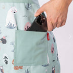 Split Leg Pottery Apron - Forest Animals