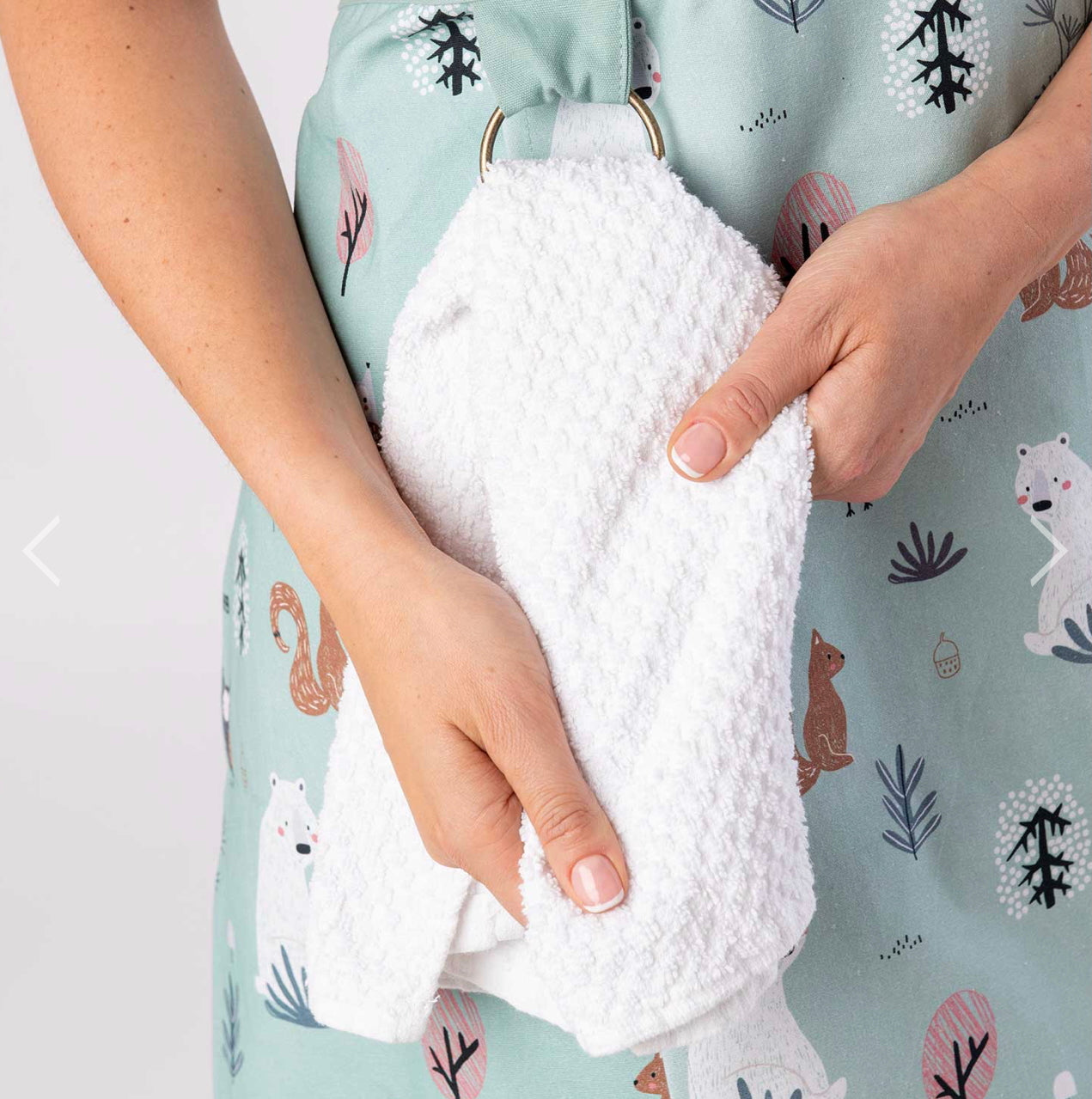 Split Leg Pottery Apron - Forest Animals