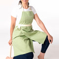 Split Leg Pottery Apron - Mint Green
