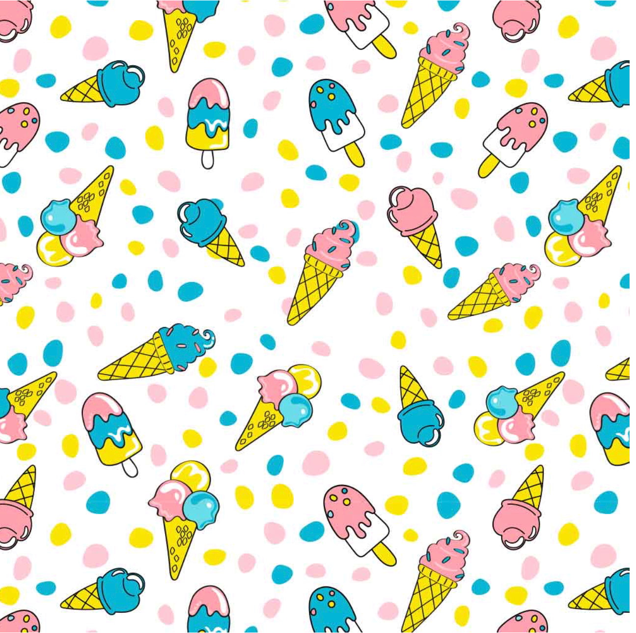 Underglaze Transfer Ice Cream Cones